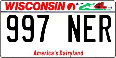 WI license plate 997NER
