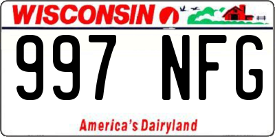 WI license plate 997NFG