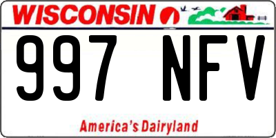 WI license plate 997NFV