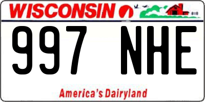 WI license plate 997NHE