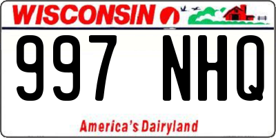 WI license plate 997NHQ