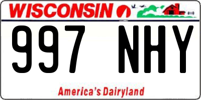 WI license plate 997NHY