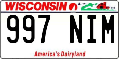 WI license plate 997NIM