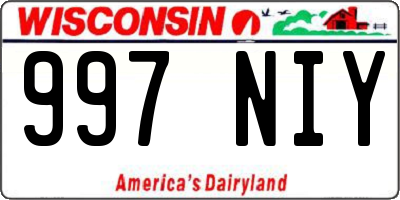 WI license plate 997NIY