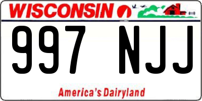 WI license plate 997NJJ