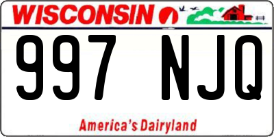 WI license plate 997NJQ