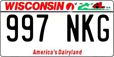 WI license plate 997NKG