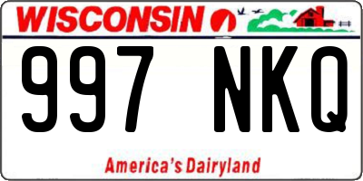 WI license plate 997NKQ