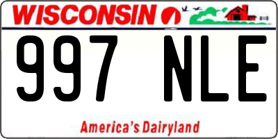 WI license plate 997NLE