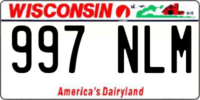 WI license plate 997NLM