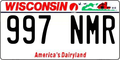 WI license plate 997NMR