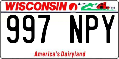 WI license plate 997NPY