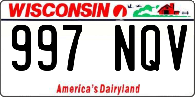 WI license plate 997NQV