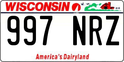WI license plate 997NRZ