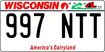 WI license plate 997NTT