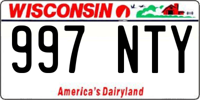 WI license plate 997NTY