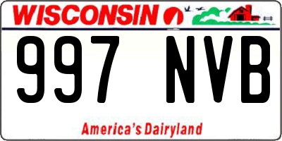 WI license plate 997NVB