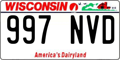 WI license plate 997NVD