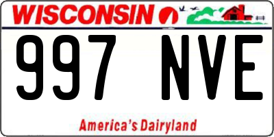 WI license plate 997NVE