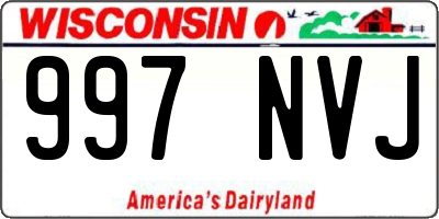 WI license plate 997NVJ