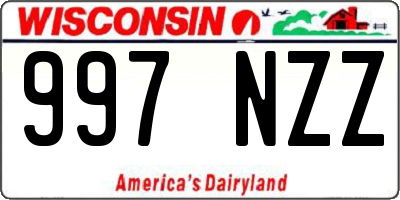 WI license plate 997NZZ