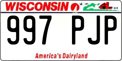 WI license plate 997PJP