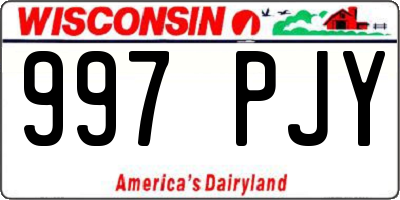 WI license plate 997PJY