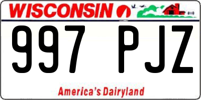 WI license plate 997PJZ