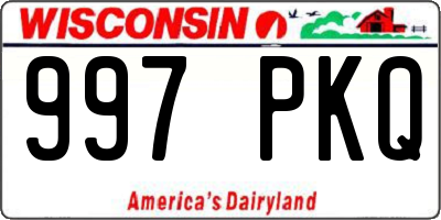 WI license plate 997PKQ