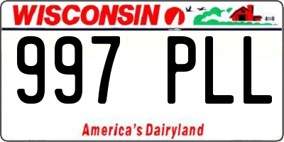 WI license plate 997PLL