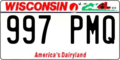 WI license plate 997PMQ