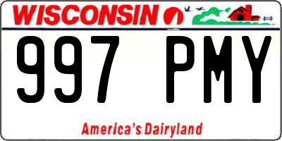 WI license plate 997PMY