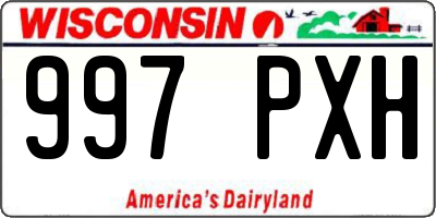 WI license plate 997PXH