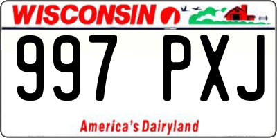 WI license plate 997PXJ