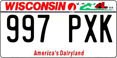 WI license plate 997PXK