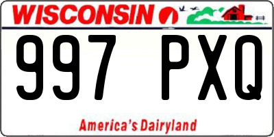 WI license plate 997PXQ