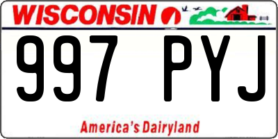 WI license plate 997PYJ