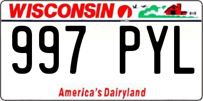 WI license plate 997PYL