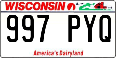 WI license plate 997PYQ