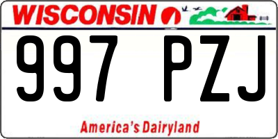 WI license plate 997PZJ
