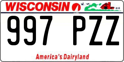 WI license plate 997PZZ