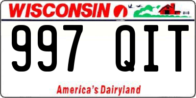 WI license plate 997QIT