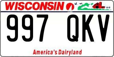 WI license plate 997QKV