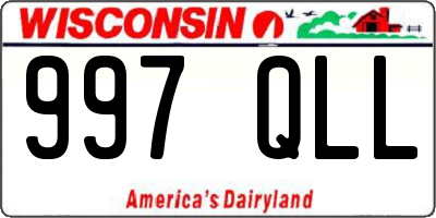 WI license plate 997QLL