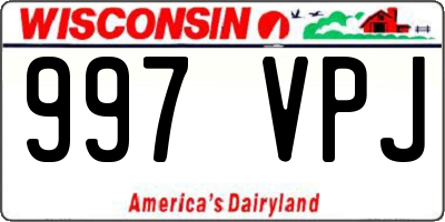 WI license plate 997VPJ