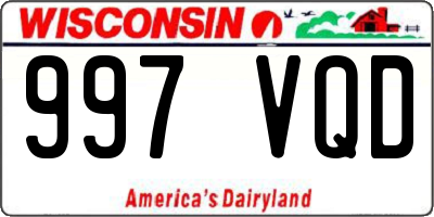 WI license plate 997VQD