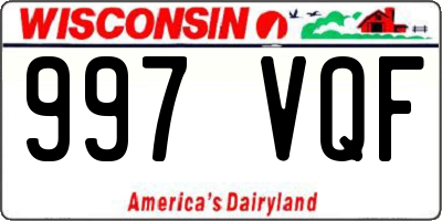 WI license plate 997VQF