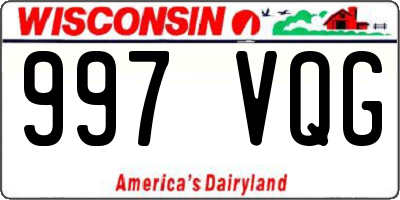 WI license plate 997VQG