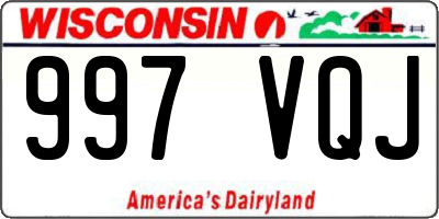 WI license plate 997VQJ