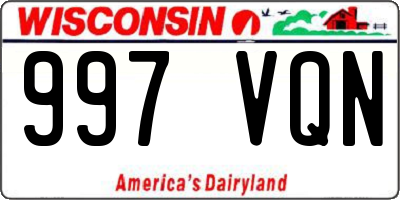 WI license plate 997VQN